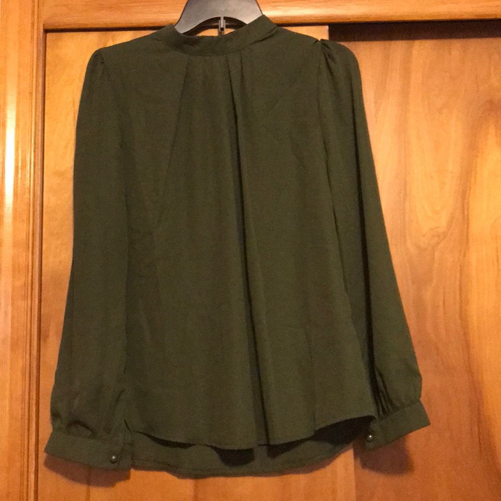 Long Sleeve Women’s Dk Olive Green Shirt
